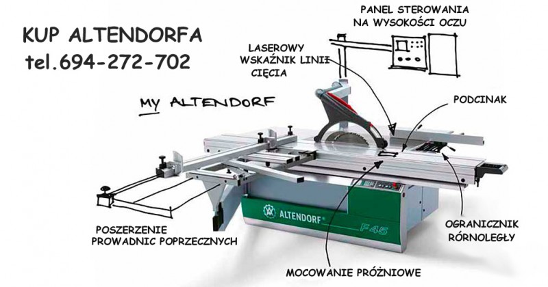  Altendorf PIŁA FORMATOWA ALTENDORF F45 ELMODRIVE id:9941